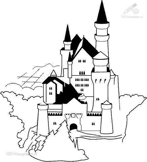 Coloring page: Castle (Buildings and Architecture) #62273 - Printable coloring pages
