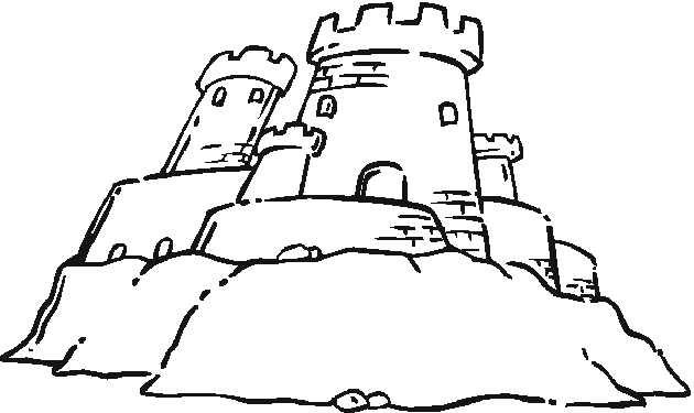 Coloring page: Castle (Buildings and Architecture) #62306 - Free Printable Coloring Pages