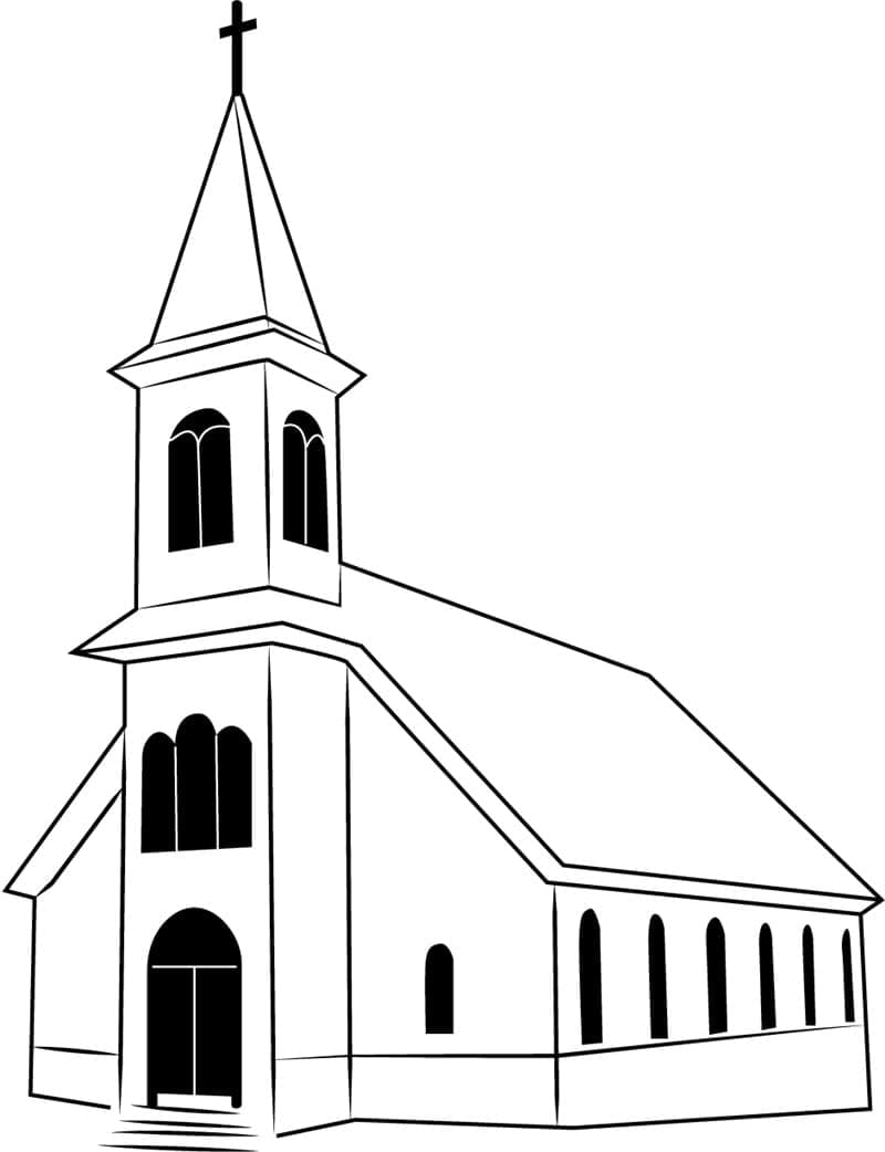 Free printable Church coloring page #189031 from Buildings and Architecture collection Free printable Church coloring page #189031 from Buildings and Architecture collection