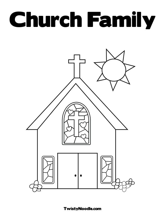 Coloring page: Church (Buildings and Architecture) #64160 - Printable coloring pages