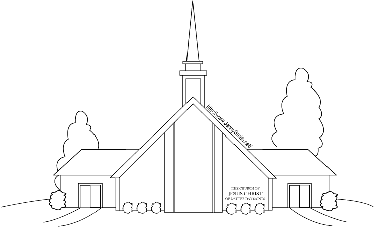 Coloring page: Church (Buildings and Architecture) #64186 - Free Printable Coloring Pages