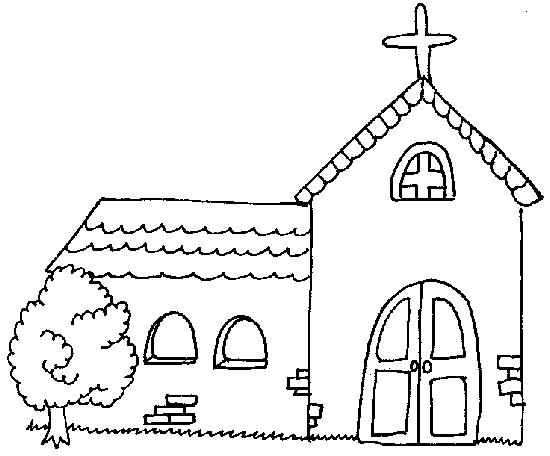 Coloring page: Church (Buildings and Architecture) #64234 - Free Printable Coloring Pages