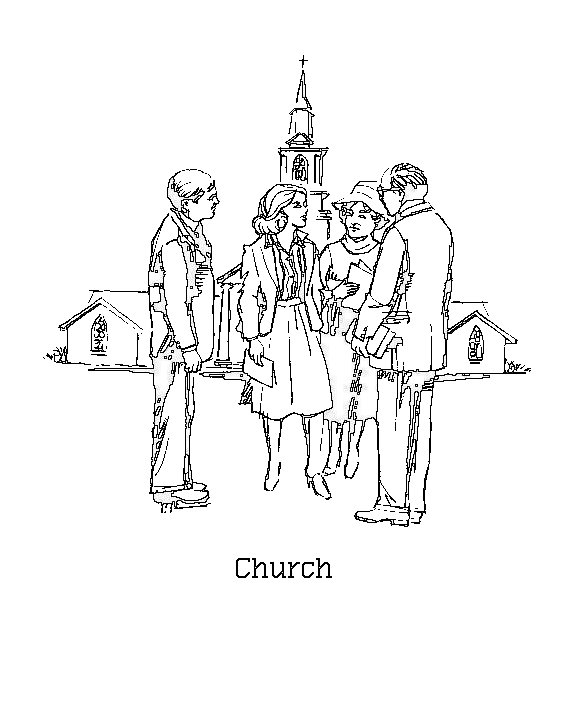 Coloring page: Church (Buildings and Architecture) #64296 - Printable coloring pages