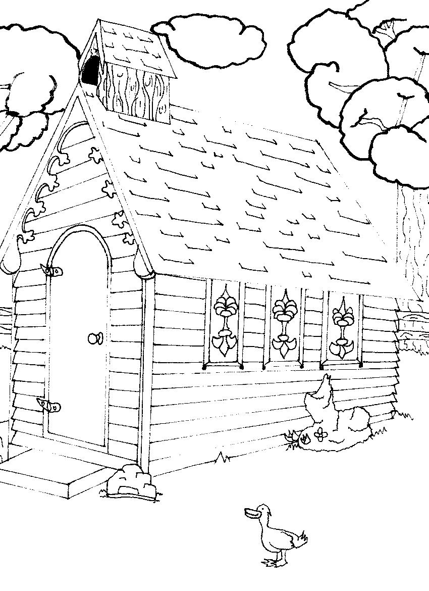 Coloring page: Church (Buildings and Architecture) #64379 - Free Printable Coloring Pages