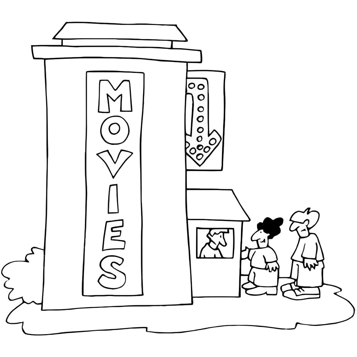 Free printable Cinema coloring page #188682 from Buildings and Architecture collection Free printable Cinema coloring page #188682 from Buildings and Architecture collection