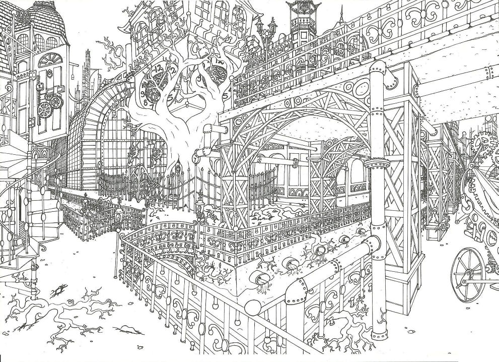 Free printable City coloring page #200605 from Buildings and Architecture collection