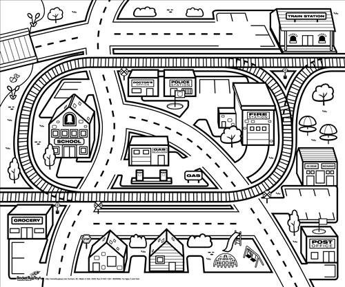 Coloring page: City (Buildings and Architecture) #64841 - Printable coloring pages