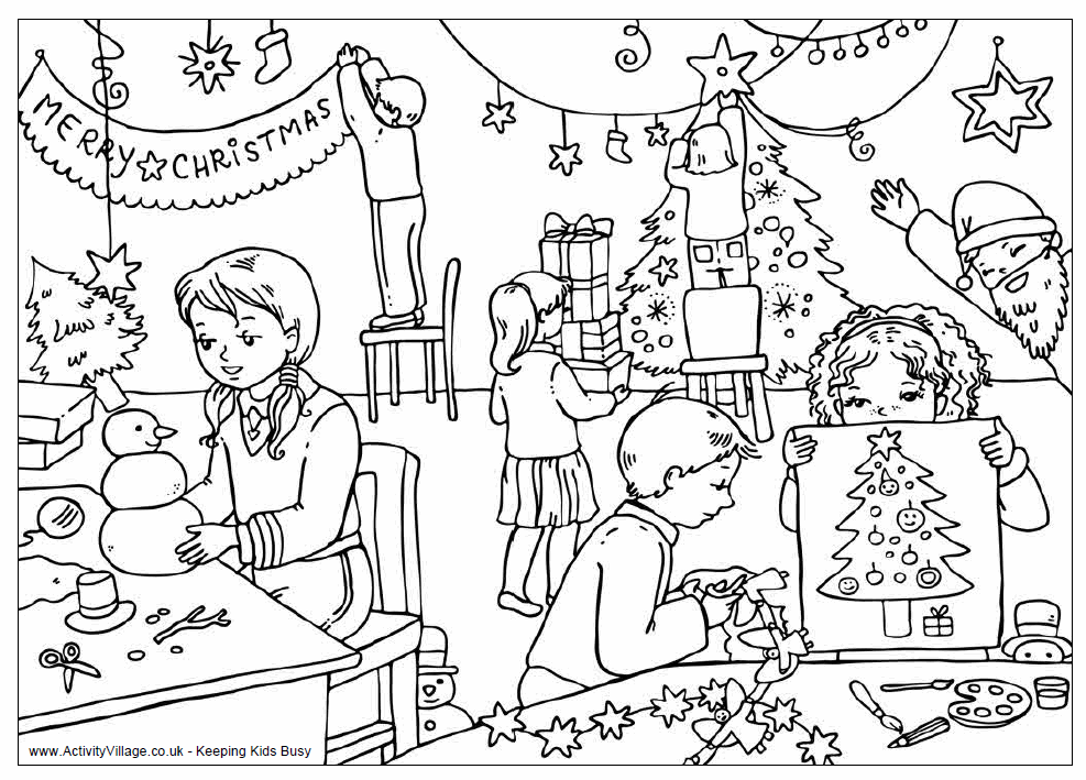 class coloring page