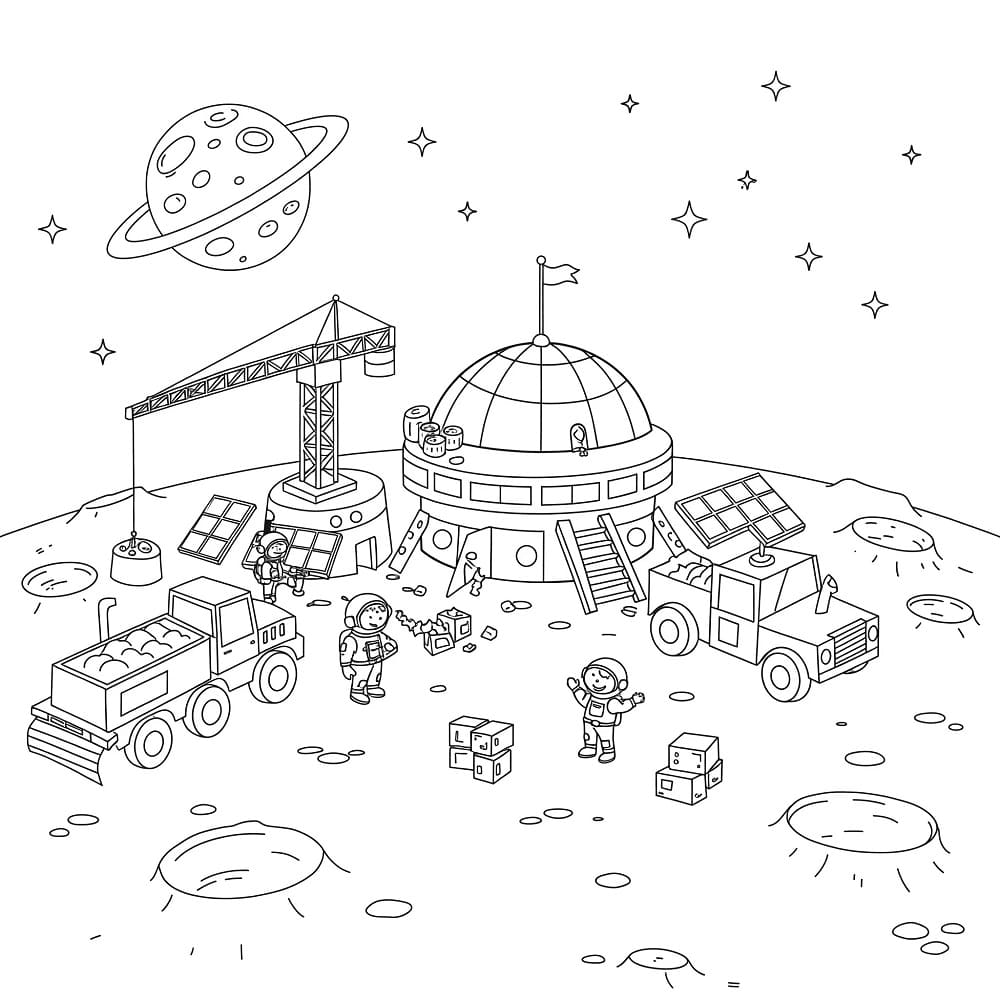 Free printable Construction site coloring page #220877 from Buildings and Architecture collection