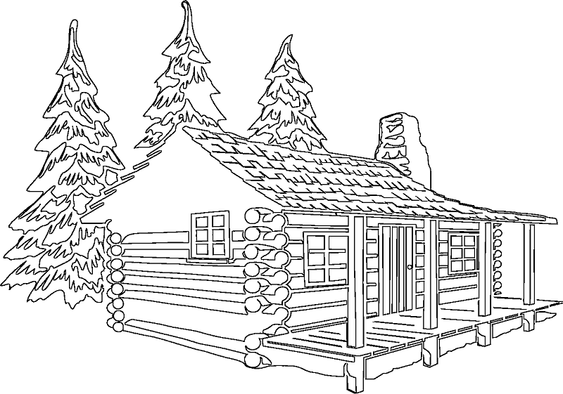 Coloring page: Cottage (Buildings and Architecture) #169904 - Free Printable Coloring Pages