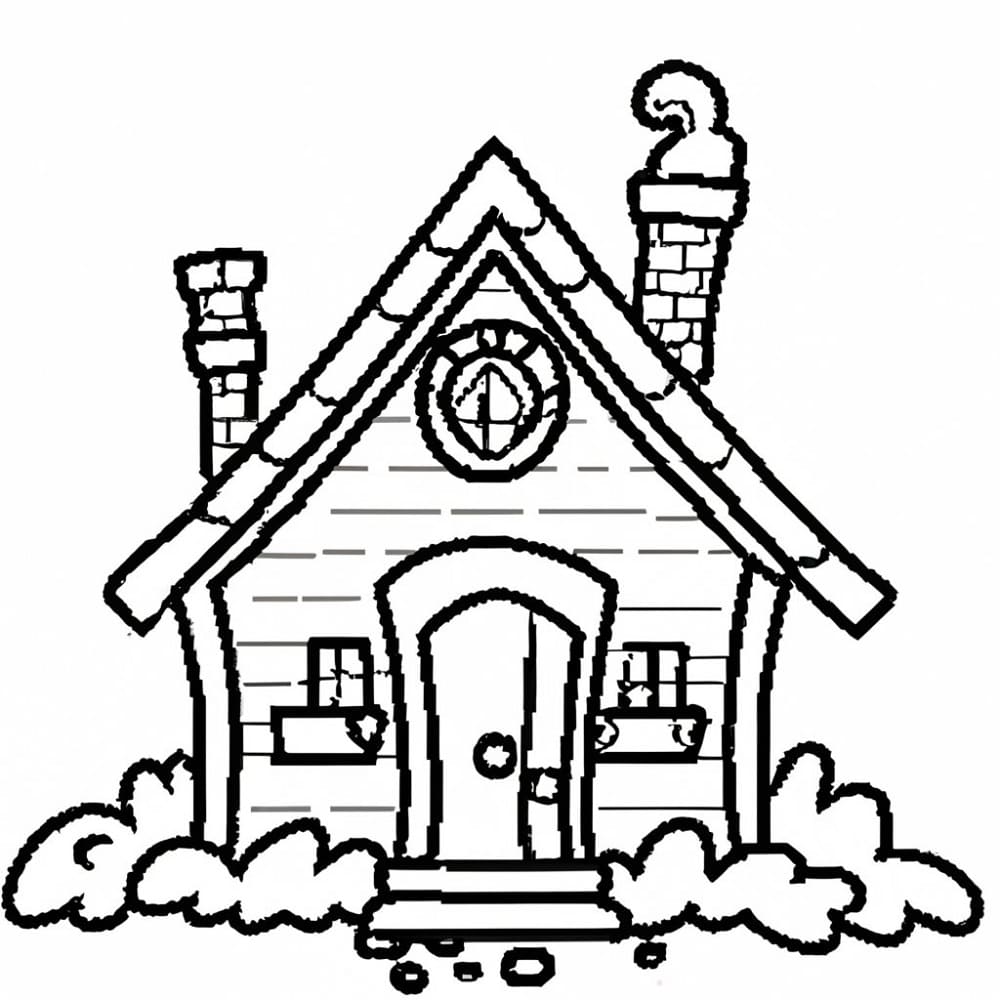 Free printable Cottage coloring page #212651 from Buildings and Architecture collection