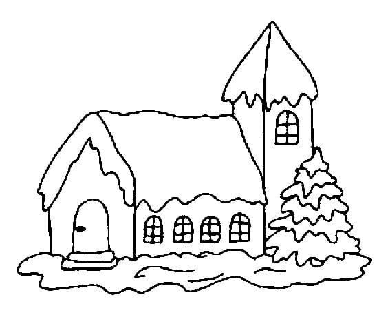 Free printable Cottage coloring page #212652 from Buildings and Architecture collection