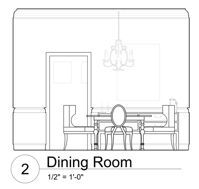 Coloring page: Dinning room (Buildings and Architecture) #66293 - Free Printable Coloring Pages