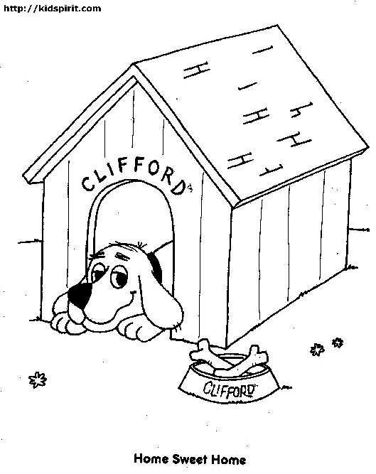 Free printable Dog House coloring page #62337 from Buildings and Architecture collection
