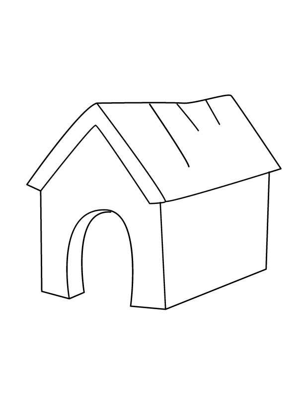 Free printable Dog House coloring page #62338 from Buildings and Architecture collection