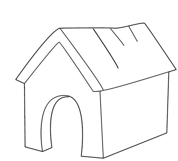 Free printable Dog House coloring page #62361 from Buildings and Architecture collection