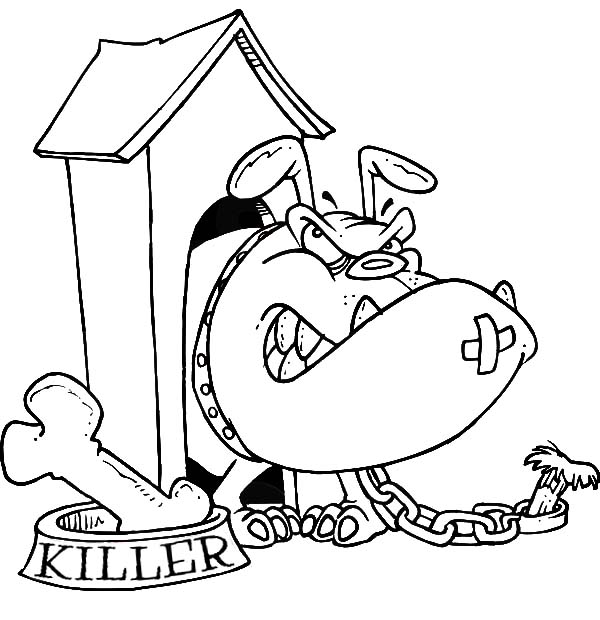 Free printable Dog House coloring page #62431 from Buildings and Architecture collection