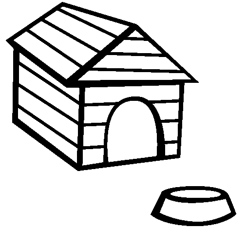Coloring page: Dog kennel (Buildings and Architecture) #62341 - Printable coloring pages