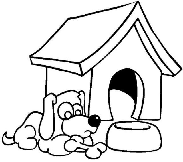 Coloring page: Dog kennel (Buildings and Architecture) #62342 - Free Printable Coloring Pages