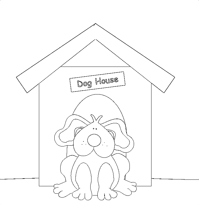 Coloring page: Dog kennel (Buildings and Architecture) #62348 - Free Printable Coloring Pages
