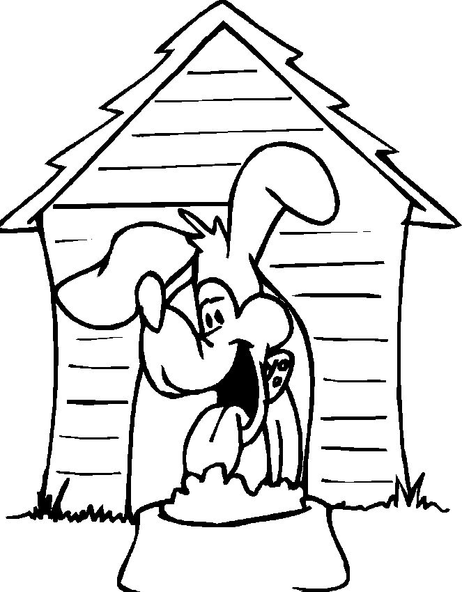 Coloring page: Dog kennel (Buildings and Architecture) #62376 - Free Printable Coloring Pages
