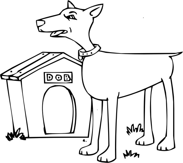 Coloring page: Dog kennel (Buildings and Architecture) #62382 - Free Printable Coloring Pages