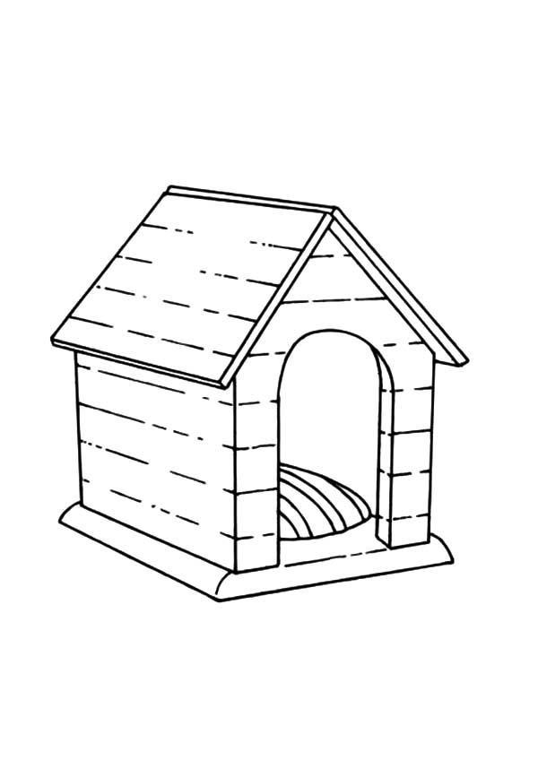 Coloring page: Dog kennel (Buildings and Architecture) #62396 - Free Printable Coloring Pages
