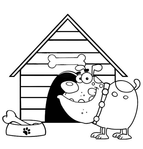 Coloring page: Dog kennel (Buildings and Architecture) #62459 - Free Printable Coloring Pages