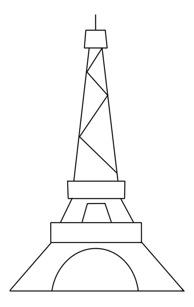 Free printable Eiffel Tower coloring page #178842 from Buildings and Architecture collection