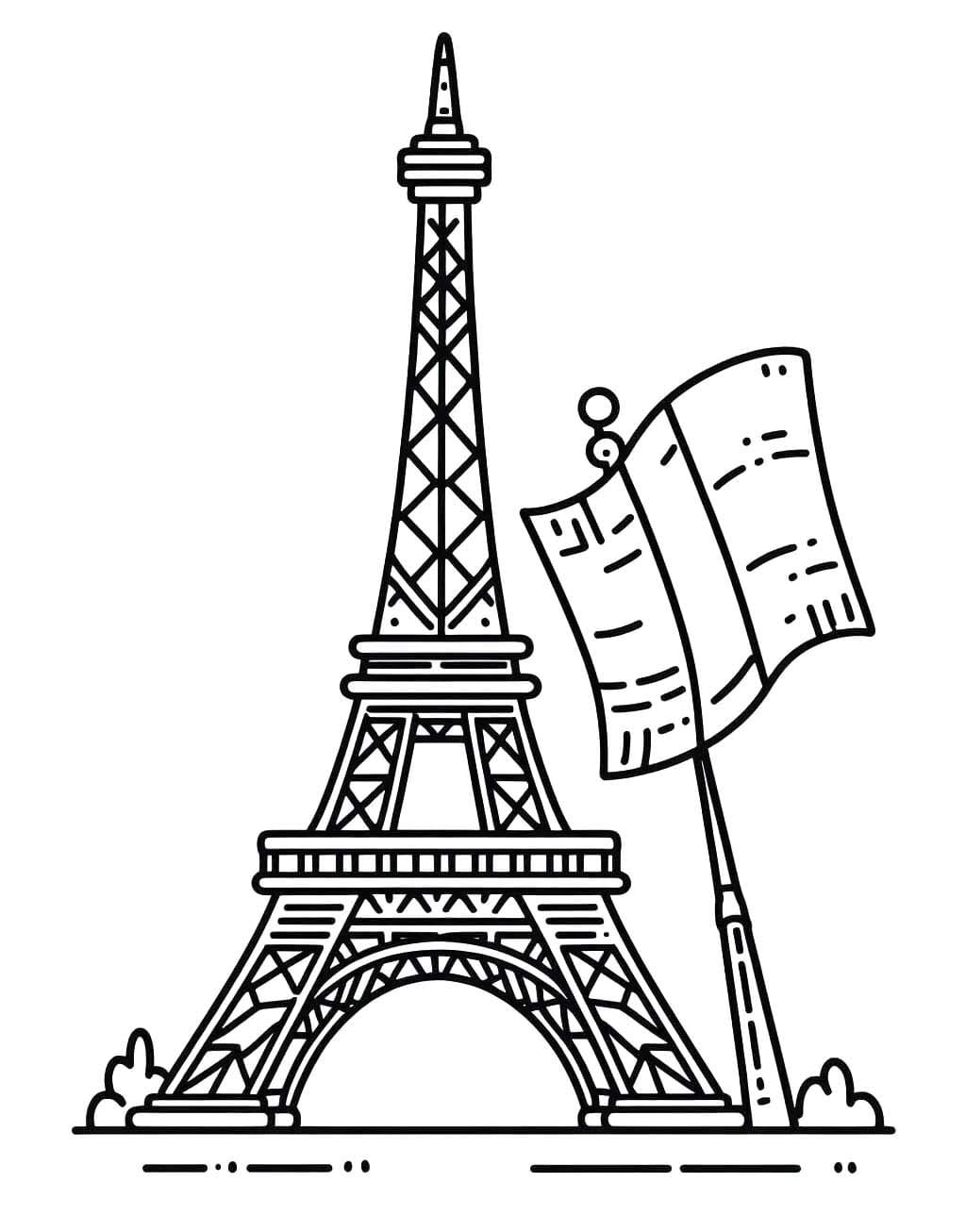 Free printable Eiffel Tower coloring page #219094 from Buildings and Architecture collection Free printable Eiffel Tower coloring page #219094 from Buildings and Architecture collection
