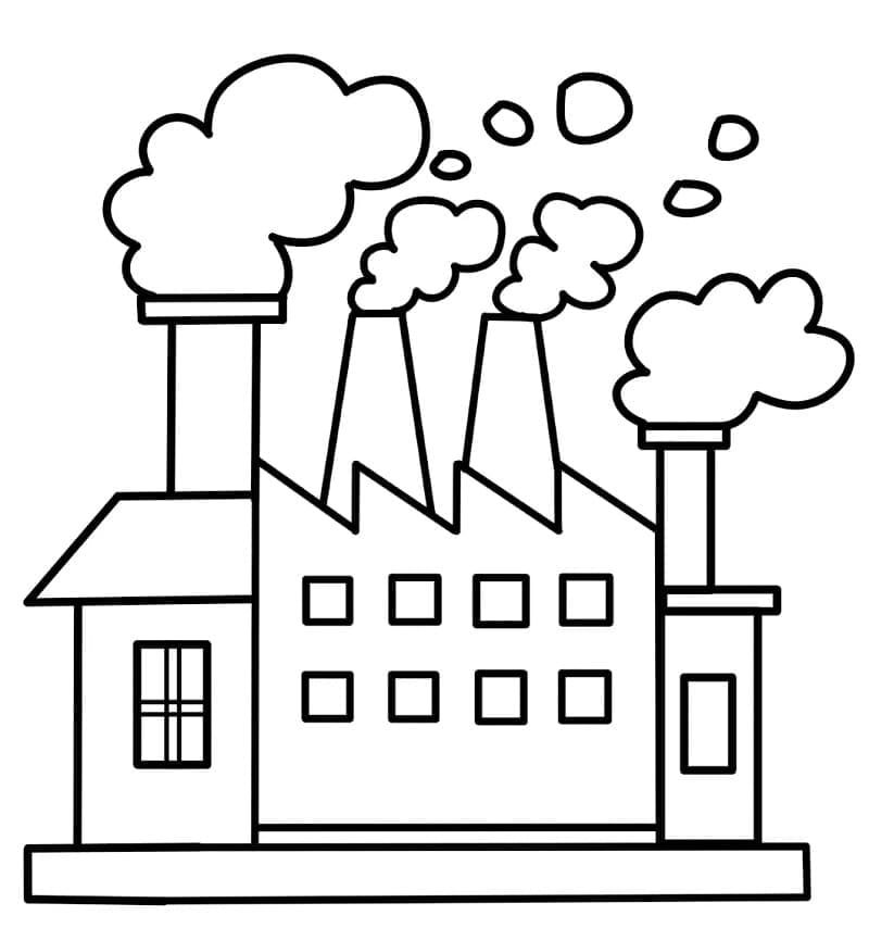 Free printable Factory coloring page #185558 from Buildings and Architecture collection