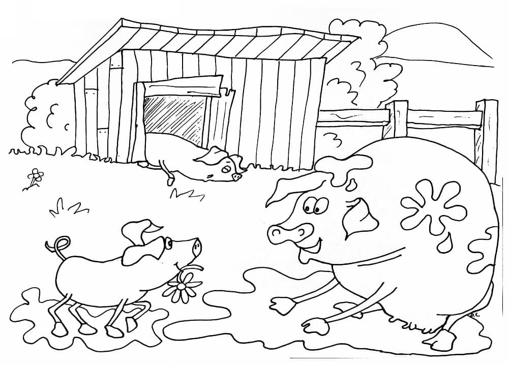 Free printable Farm coloring page #183698 from Buildings and Architecture collection Free printable Farm coloring page #183698 from Buildings and Architecture collection