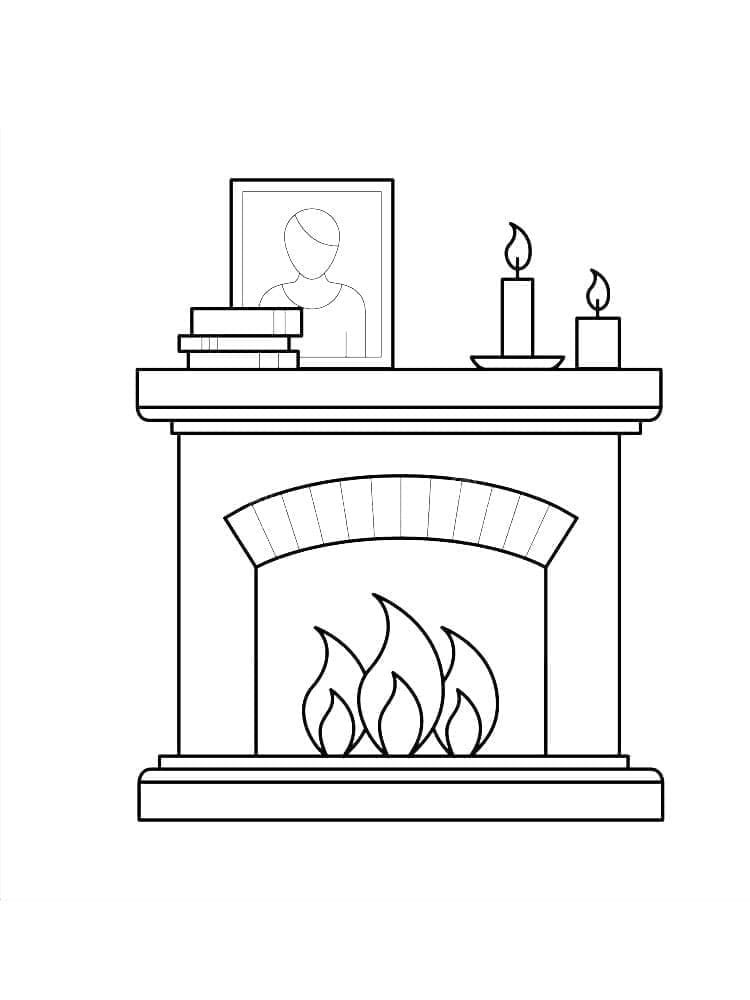 Free printable Fireplace coloring page #217160 from Buildings and Architecture collection