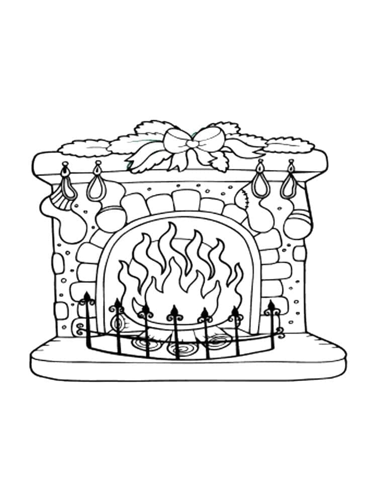 Free printable Fireplace coloring page #217162 from Buildings and Architecture collection