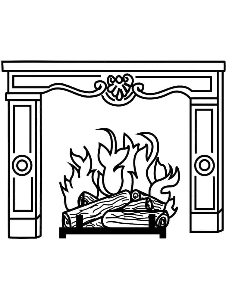 Free printable Fireplace coloring page #217168 from Buildings and Architecture collection Free printable Fireplace coloring page #217168 from Buildings and Architecture collection