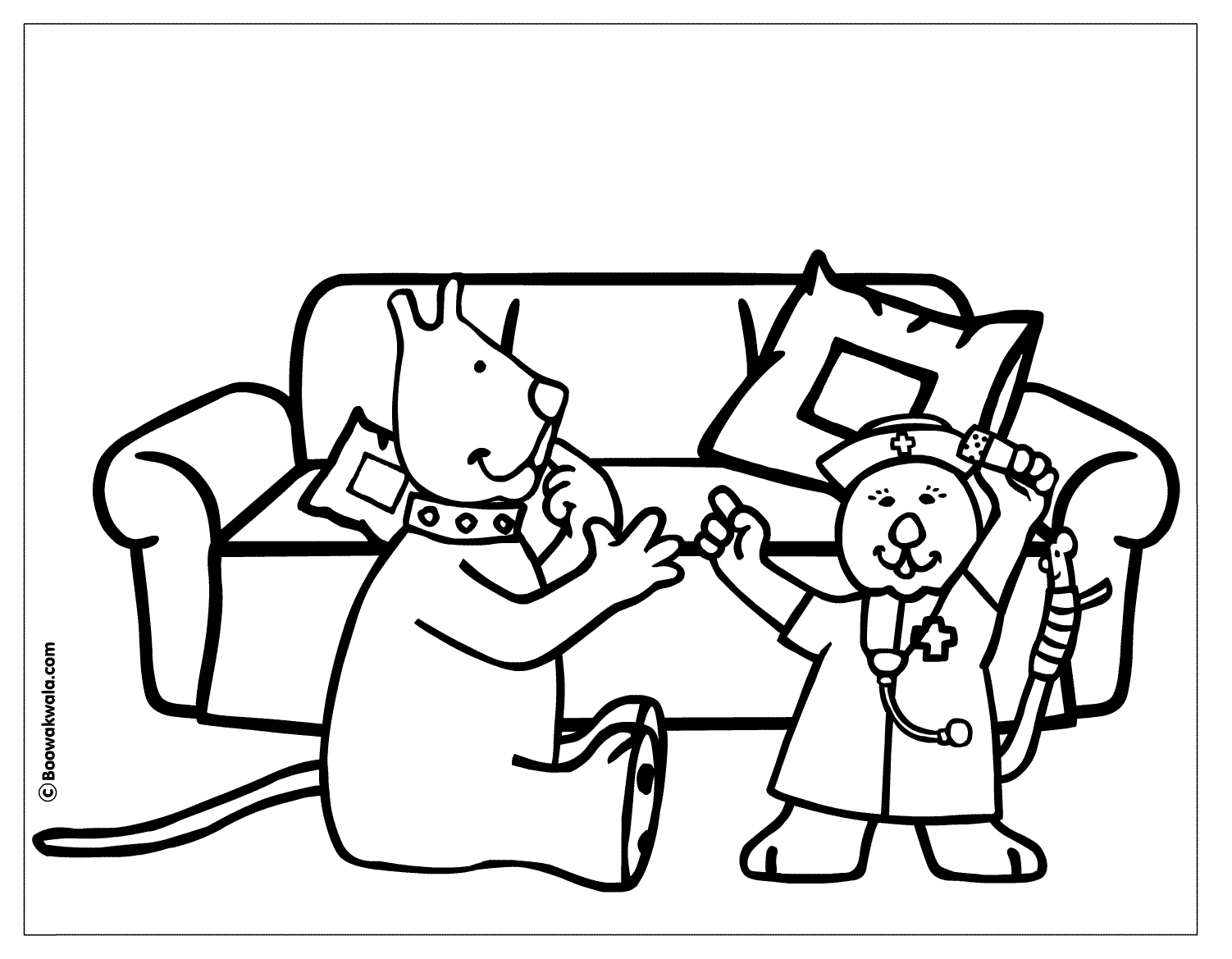 Coloring page: Hospital (Buildings and Architecture) #61909 - Free Printable Coloring Pages