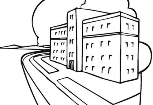 Coloring page: Hospital (Buildings and Architecture) #61947 - Free Printable Coloring Pages