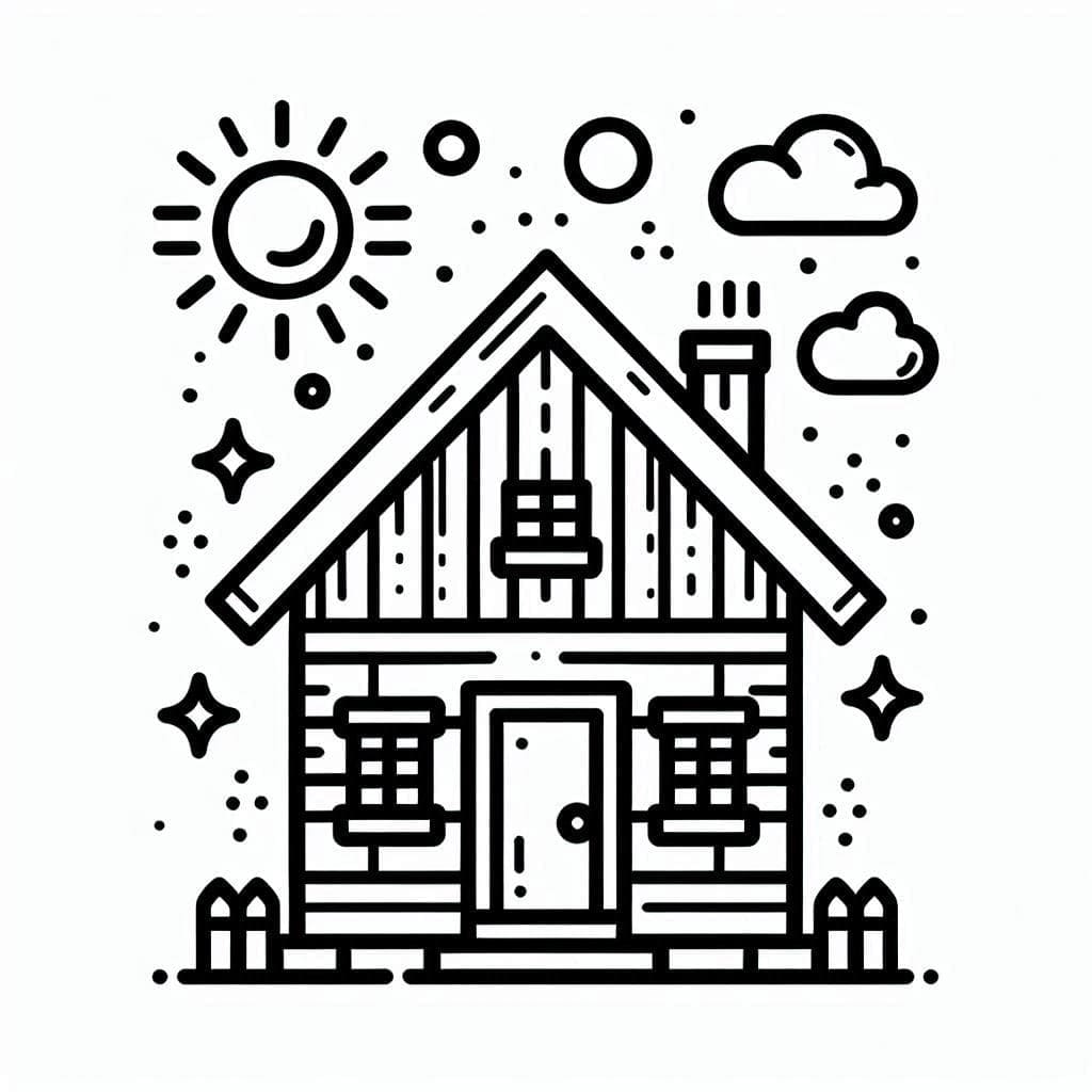 Free printable House coloring page #215842 from Buildings and Architecture collection Free printable House coloring page #215842 from Buildings and Architecture collection