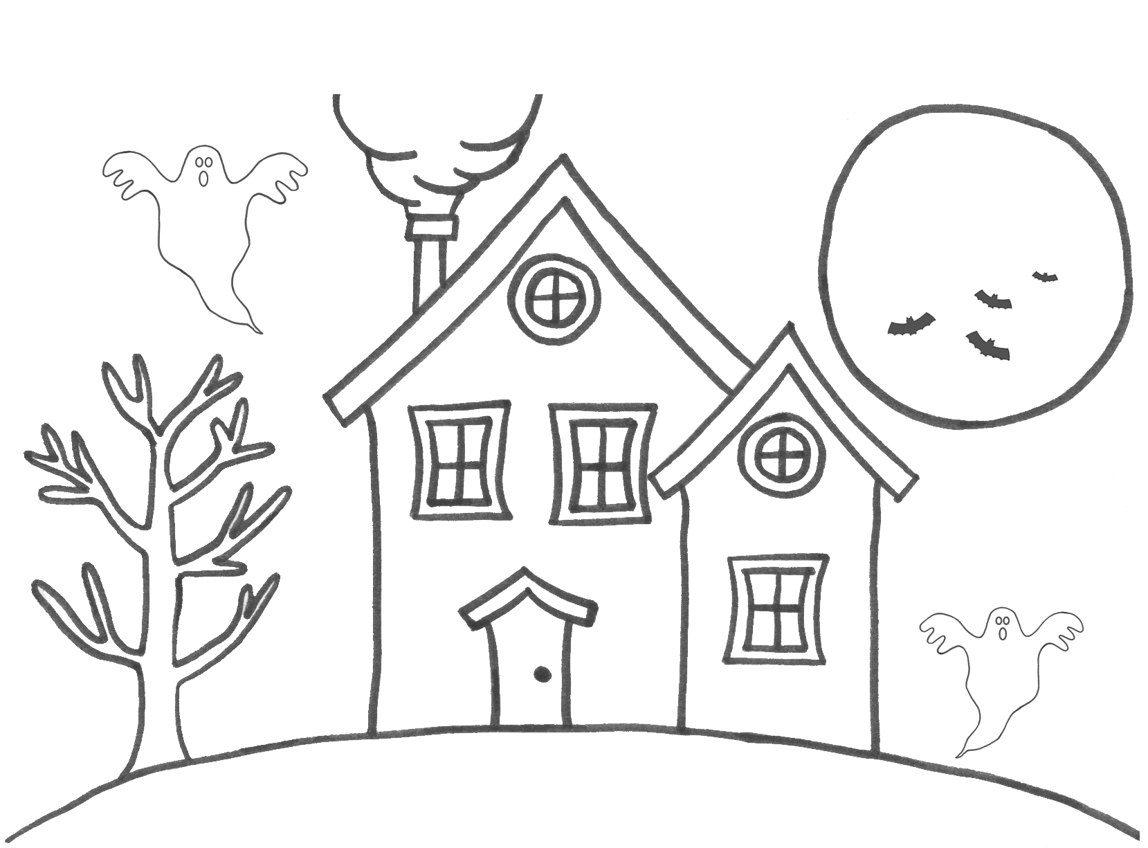 Coloring page: House (Buildings and Architecture) #64626 - Free Printable Coloring Pages