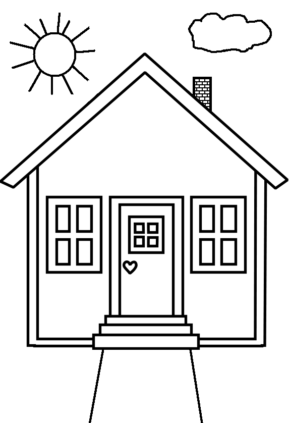 House (Buildings and Architecture) Printable coloring pages
