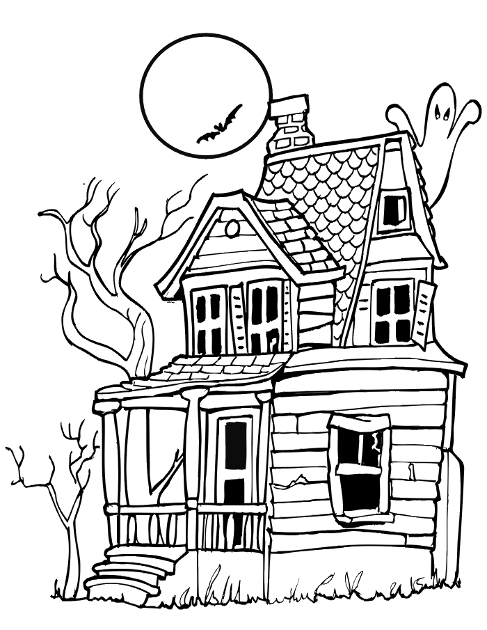Coloring page: House (Buildings and Architecture) #64643 - Free Printable Coloring Pages