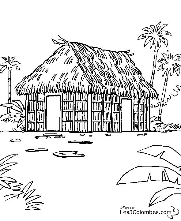 Coloring page: House (Buildings and Architecture) #64653 - Printable coloring pages