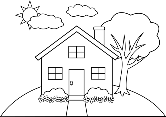 Coloring page: House (Buildings and Architecture) #64655 - Free Printable Coloring Pages