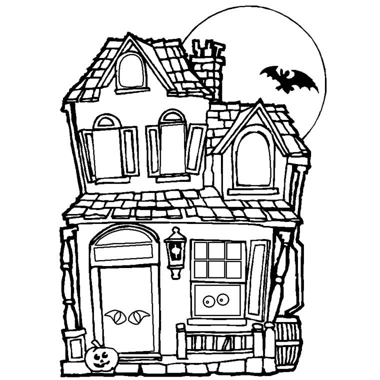 Coloring page: House (Buildings and Architecture) #64656 - Printable coloring pages