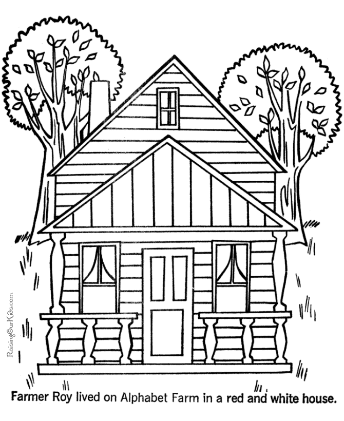 Coloring page: House (Buildings and Architecture) #64668 - Printable coloring pages
