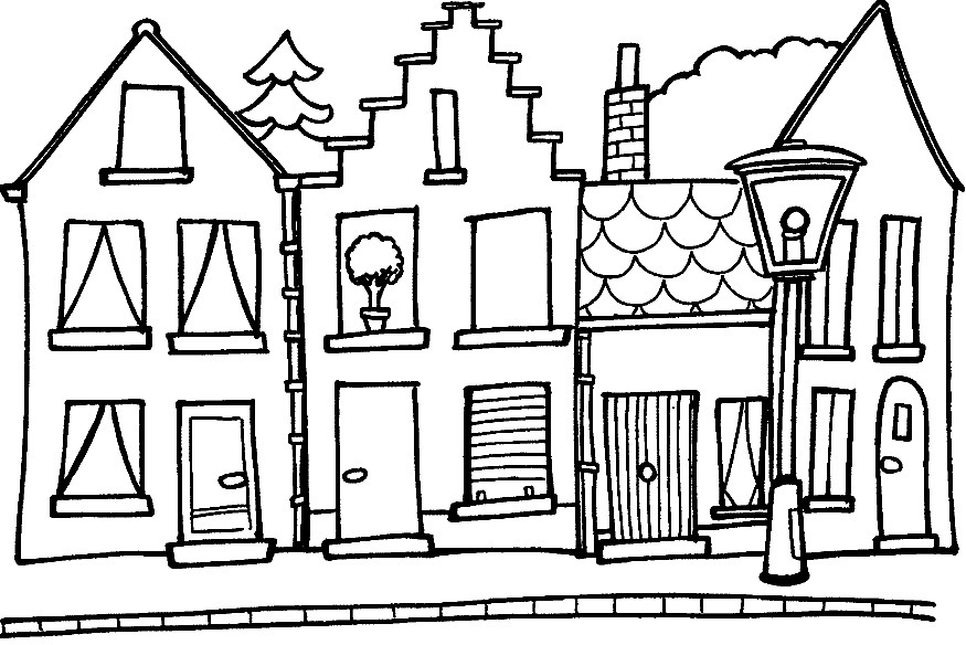 Coloring page: House (Buildings and Architecture) #64669 - Free Printable Coloring Pages
