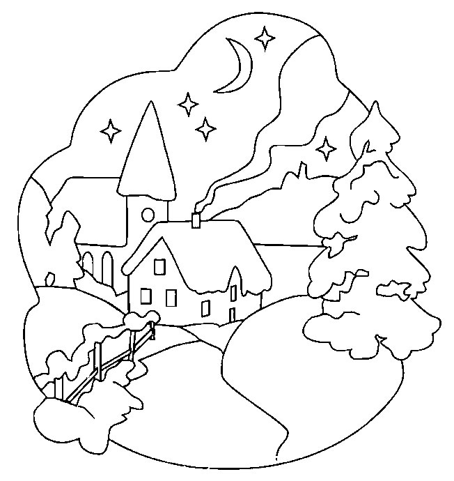 Coloring page: House (Buildings and Architecture) #64710 - Free Printable Coloring Pages