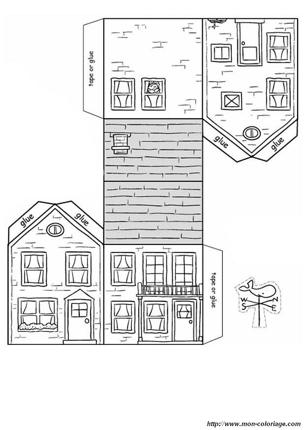 Coloring page: House (Buildings and Architecture) #64714 - Free Printable Coloring Pages