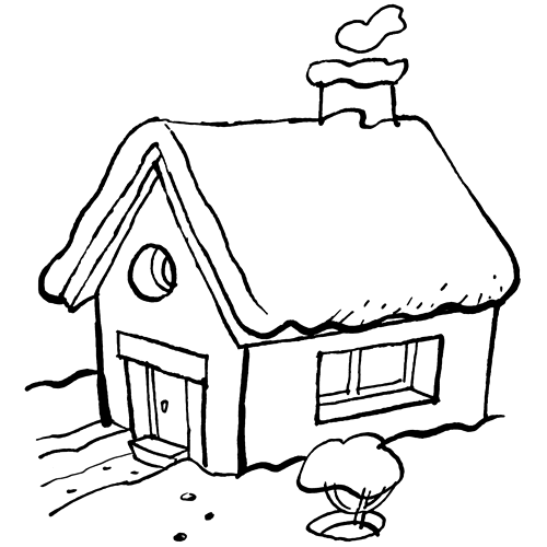 Coloring page: House (Buildings and Architecture) #64717 - Free Printable Coloring Pages