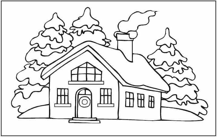 Coloring page: House (Buildings and Architecture) #64758 - Free Printable Coloring Pages